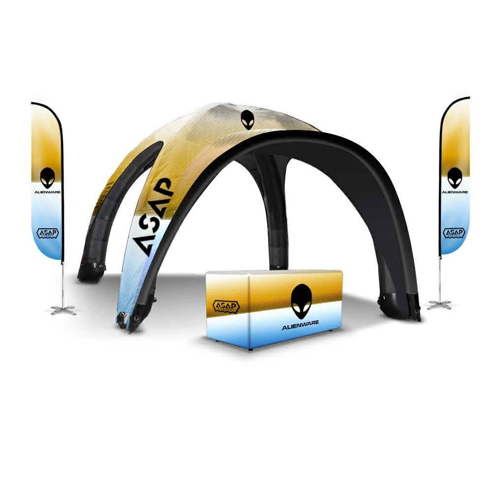 10 X 10 Inflatable Event Tent+awning+table cover+2flags