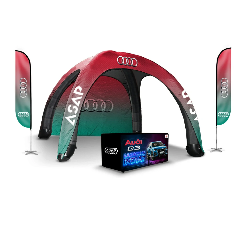 10 X 10 Inflatable Event Tent+table cover+1wall+2flags